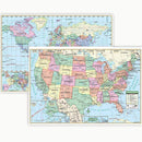 Us & World Wall Maps