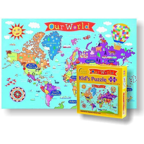 World Jigsaw Puzzle For Kids