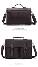 Leather Briefcases Handbags Computer Bags Man Shoulder Messenger Bag Men Business Men Briefcase-9033A3black-China-JadeMoghul Inc.