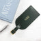 Leather Gifts & Accessories Personalized Luggage Tags Dark Green Foiled Leather Luggage Tag Treat Gifts