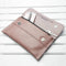 Leather Gifts & Accessories Personalized Wallets Nude Pink Leather Clutch Bag Treat Gifts