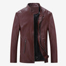 Leather Jacket For Men - Casual Slim Men Jacket-Black-S-JadeMoghul Inc.