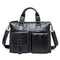 Leather Laptop Bag 14inch Genuine Leather Shoulder Bags Business Briefcase Handbag-260blackwhite-China-JadeMoghul Inc.