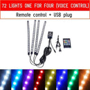 Led Car Foot Ambient Light With USB Cigarette Lighter Backlight Music Control App RGB Auto Interior Decorative Atmosphere Lights JadeMoghul Inc.