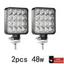 Led light bar 48w Led bar 16barra Led car light For 4x4 led bar offroad SUV ATV Tractor Boat Trucks Excavator 12V 24V work light JadeMoghul Inc.