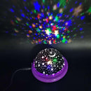 LED Projector Star Moon Night Light Sky Rotating Operated Nightlight Lamp For Children Kids Baby Bedroom Nursery Christmas Gift AExp