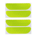 LEEPEE 4 Pieces/set Car Reflective Stickers Car Door Wheel Eyebrow Sticker Decal Safety Mark Reflective Strips Warning Stickers JadeMoghul Inc.