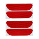 LEEPEE 4 Pieces/set Car Reflective Stickers Car Door Wheel Eyebrow Sticker Decal Safety Mark Reflective Strips Warning Stickers JadeMoghul Inc.