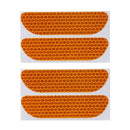 LEEPEE 4 Pieces/set Car Reflective Stickers Car Door Wheel Eyebrow Sticker Decal Safety Mark Reflective Strips Warning Stickers JadeMoghul Inc.