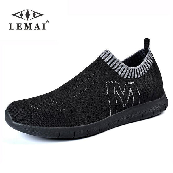 LEMAI 2017 Men's Casual Shoes,Men Summer Style Mesh Flats For Men Loafer Creepers Casual Shoes Very comfortable Size:36-44-023 black-9-JadeMoghul Inc.
