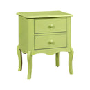 Lexie Traditional Style Night Stand Apple Green-Nightstands and Bedside Tables-Apple Green-Wood-JadeMoghul Inc.