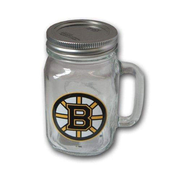 LICENSED NOVELTIES NHL Boston Bruins Mason Jar  16-Ounce Boelter Brands
