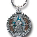 Licensed Sports Accessories - Wolf & Eagles Metal Key Chain with Enameled Details-Key Chains,Sculpted Key Chain,Enameled Key Chain-JadeMoghul Inc.