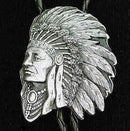 Licensed Sports Originals - Bolo - Free Form Indian (Diamond Cut)-Jewelry & Accessories,Bolo Ties,Siskiyou Originals Bolo Ties-JadeMoghul Inc.