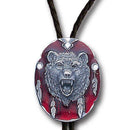 Licensed Sports Originals - Bolo - Grizzly Head-Jewelry & Accessories,Bolo Ties,Siskiyou Originals Bolo Ties-JadeMoghul Inc.