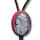 Licensed Sports Originals - Bolo - Indian Chief-Jewelry & Accessories,Bolo Ties,Siskiyou Originals Bolo Ties-JadeMoghul Inc.