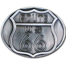 Licensed Sports Originals-Novelty - Route 66 Antiqued Belt Buckle-Jewelry & Accessories,Buckles,Antiqued Buckles-JadeMoghul Inc.