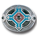 Licensed Sports Originals-Regional-Southwest - Southwest Flair Enameled Belt Buckle-Jewelry & Accessories,Buckles,Enameled Buckles,-JadeMoghul Inc.