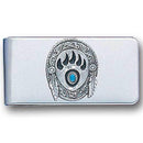 Licensed Sports Originals - Sculpted Moneyclip - Bear Claws & Stone-Wallets & Checkbook Covers,Money Clips,Small Money Clips,Siskiyou Originals Small Money Clips-JadeMoghul Inc.