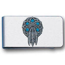 Licensed Sports Originals - Sculpted Moneyclip - Dream Catcher-Wallets & Checkbook Covers,Money Clips,Small Money Clips,Siskiyou Originals Small Money Clips-JadeMoghul Inc.