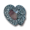 Licensed Sports Originals-Western-Fashion - Western Heart/Rose Enameled Belt Buckle-Jewelry & Accessories,Buckles,Enameled Buckles,-JadeMoghul Inc.