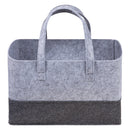 Light and Dark Gray Felt Essential Storage Tote-GRAY-JadeMoghul Inc.