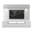 Lighting LED Lighting - White Gloss TV Stand and Floating Wall TV Panel with LED Lights HomeRoots