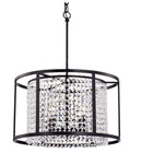 Lighting Vanity Lights - Phodra Antique Bronze 16-inch Round Pendant HomeRoots