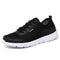 Lightweight Mesh Lace Up Athletic Shoes-Black-4.5-JadeMoghul Inc.