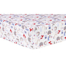Lilac Winter Forest Deluxe Flannel Fitted Crib Sheet-WHIM-G-JadeMoghul Inc.