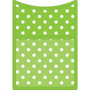LIME POLKADOT MAGNET STORAGE POCKET-Learning Materials-JadeMoghul Inc.