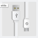 LINGCHEN USB C USB Type C Cable for Galaxy S9 S8 Note 8 Flat USB-C Type-C Charger Cable For Xiaomi 6 Mi5 Huawei P10 P9 Oneplus 3-White-25CM-JadeMoghul Inc.