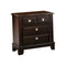 Litchville Contemporary Night Stand In Brown Cherry Finish-Nightstands and Bedside Tables-Brown Cherry-Solid Wood Wood Veneer & Others-JadeMoghul Inc.