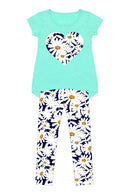 Little Daisyland Mary Set - Girls-Daisyland-4-Navy/White/Green-JadeMoghul Inc.