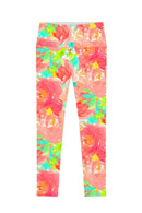 Little Good Idea Lucy Floral Performance Leggings - Women-Good Idea-XS-Pink/Green-JadeMoghul Inc.