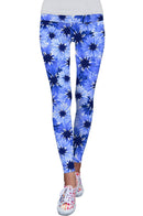 Little Wild Bloom Lucy Floral Performance Leggings - Women-Wild Bloom-XS-Blue-JadeMoghul Inc.