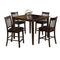 Living Room Furniture Sets Northvale II Counter Height 5Pc Table Set, Espresso Finish Benzara