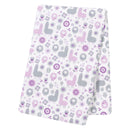 Llama Friends Jumbo Deluxe Flannel Swaddle Blanket-WHIM-G-JadeMoghul Inc.
