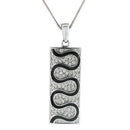 Crystal Pendant LO1182 Rhodium Brass Pendant with Top Grade Crystal