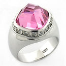 Sterling Silver Wedding Rings LOA641 Rhodium 925 Sterling Silver Ring