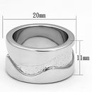 Unique Engagement Rings LOA853 Rhodium Brass Ring