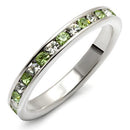 Sterling Silver Band Rings LOAS912 - 925 Sterling Silver Ring with Crystal