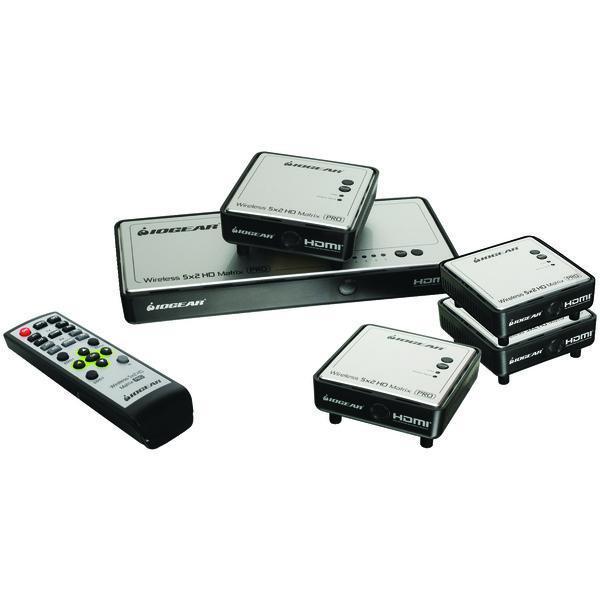 Long-Range 5 x 2 HDMI(R) Matrix Pro with 3 Additional Receivers-A/V Distribution & Accessories-JadeMoghul Inc.