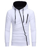 Long Sleeve Hoodie / Zipper Sweatshirt-White-M-JadeMoghul Inc.