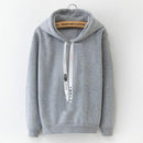 Long Sleeve Solid Color Hooded Sweatshirt