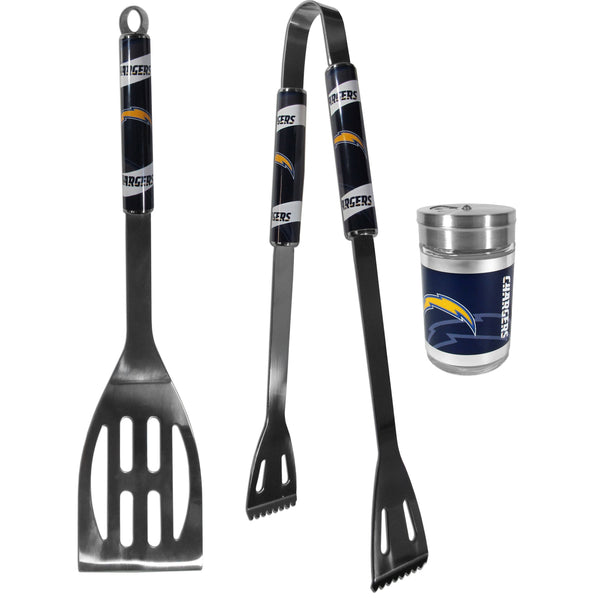 Los Angeles Chargers 2pc BBQ Set with Season Shaker-Tailgating Accessories-JadeMoghul Inc.