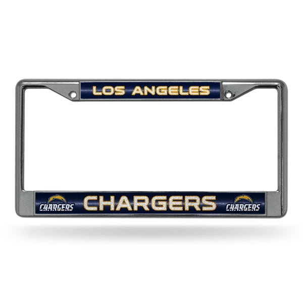 Best License Plate Frame Los Angeles Chargers Bling Chrome Frame