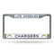 License Plate Frames Los Angeles Chargers Chrome Frame