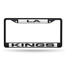 Mercedes License Plate Frame Los Angeles Kings Black Laser Chrome Frame