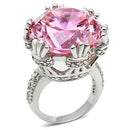 925 Sterling Silver Rings LOS530 Silver 925 Sterling Silver Ring with CZ